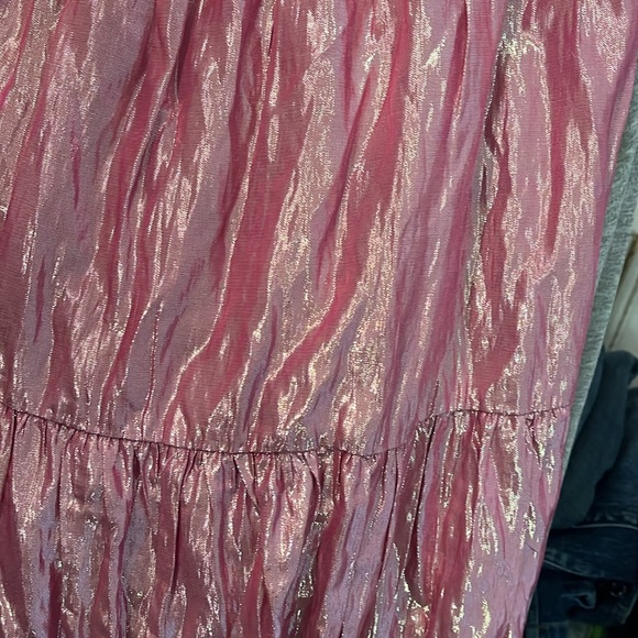 Maeve Alicia Crinkled Metallic Maxi Skirt size 8 - Picture 6 of 6